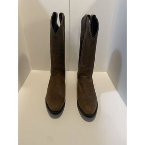 Vintage‎ Diamond  J Women's Brown Cowboy Boot With Original Box Size 6.5 Western